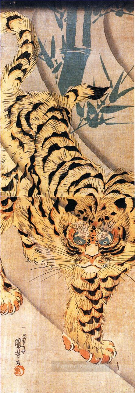 虎1 歌川国芳浮世絵油絵